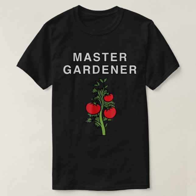 T-shirt Master Gardener Tomato Plant Design (Design devant)