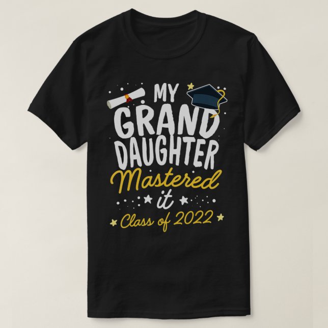 T-shirt Master Graduation Ma Grande-Fille Maîtrise Il Cl (Design devant)