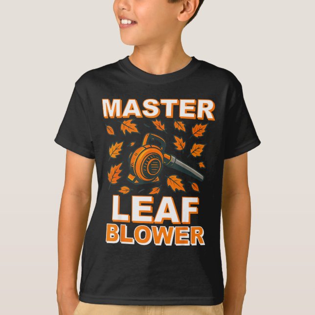 T-shirt Master Leaf Blower Shirt Men Funny Electric Gas La (Devant)