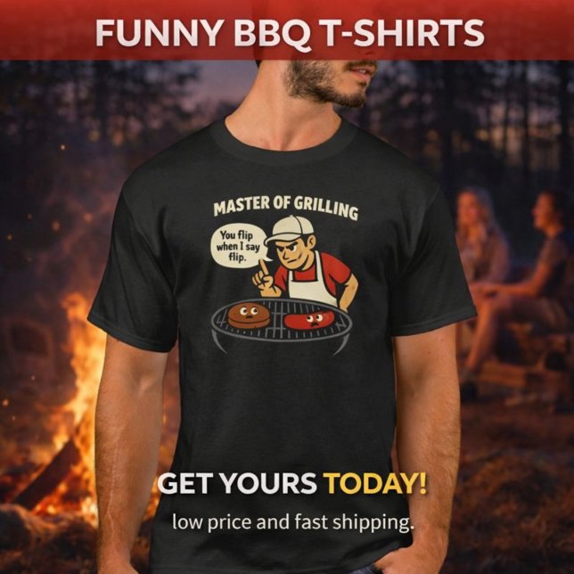 T-shirt Master of Grilling | Funny BBQ (Créateur téléchargé)