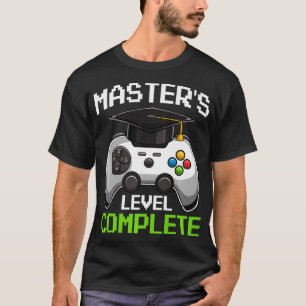 T-shirt Masters Degree 2021 Graduation Funny Video Gamer P