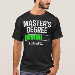 T-shirt Masters Diplôme Chargement Chemise Diplôme Étudian