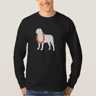 T-shirt Mastiff anglais Aloha Hawaiian Lei Chien