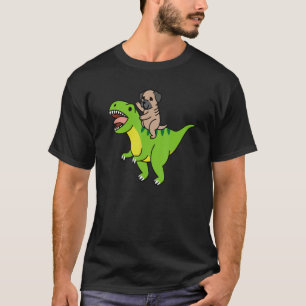 T-shirt Mastiff anglais équitation Rex Dinosaur Chien