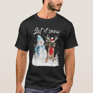 T-shirt Mastiff Anglais Père Noël Chien Noël Bonhomme de N