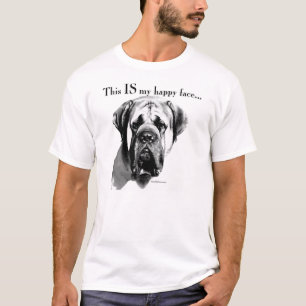 T-shirt Mastiff Joyeux visage