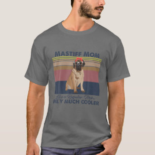 T-shirt Mastiff Maman Bandana Match Vintage Fête des Mères