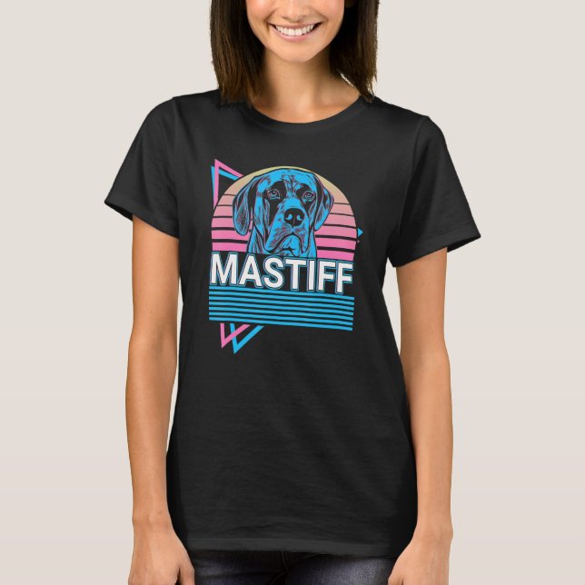 T-shirt Mastiff Retro (Devant)