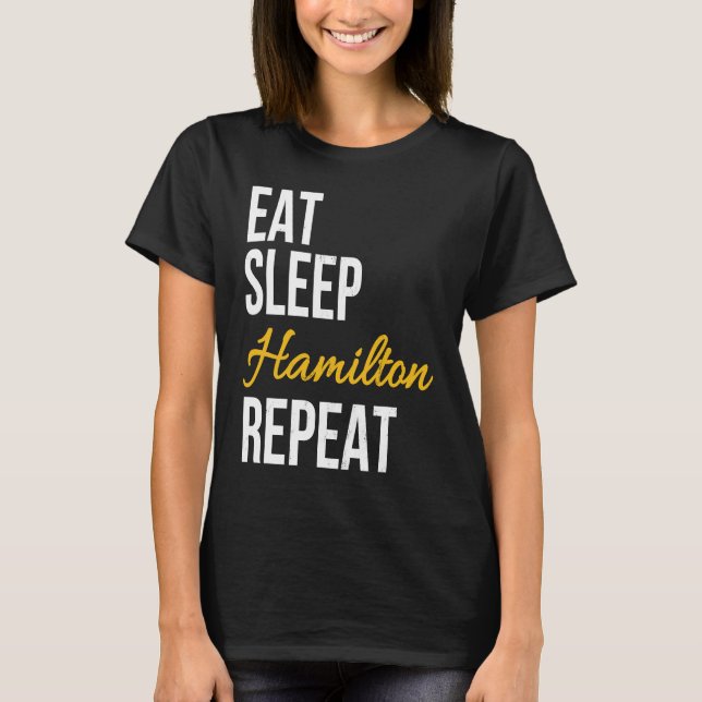 T-shirt Mat Sleep Répéter Alexander Hamilton Répéter (Devant)