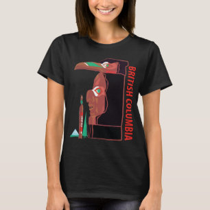 T-shirt Mât Totémique de la Colombie-Britannique Rouge Voy