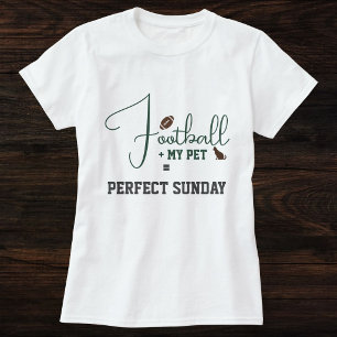 T-shirt Match de Football Maman Chat Script Vert Gris Blan