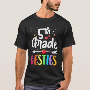 T-shirt Matching 5th Grade Enseignant meilleur ami Elle es