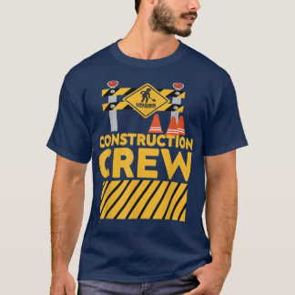 T-shirt Matching boys and dad construction digger birthday