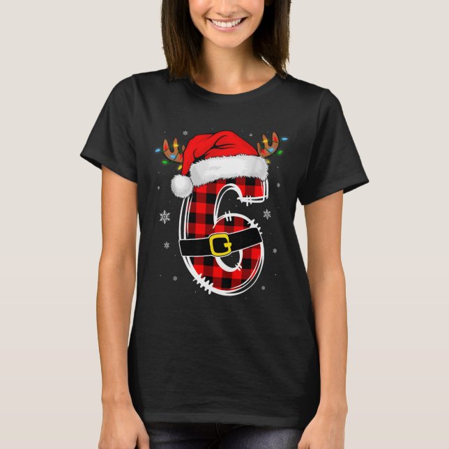 T-shirt Matching Couples Christmas 6 7 Six Seven Meme Slan (Devant)