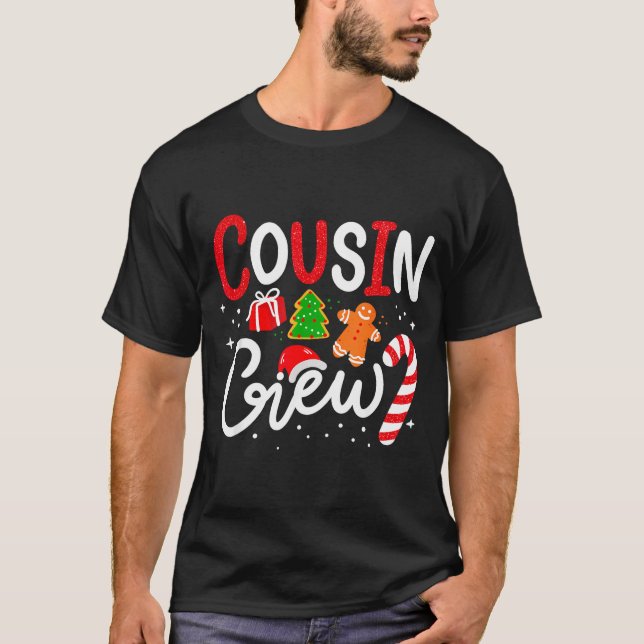 T-shirt Matching Cousin Crew Christmas 2025 Family Holiday (Devant)