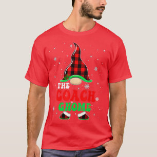 T-shirt Matching Family Buffalo Plaid L'Entraîneur Gnome C