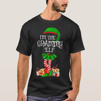 T-shirt Matching Family Group I'm The Grammy Elf Christmas