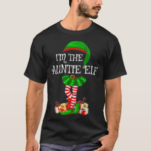 T-shirt Matching Family Group I'm The Tante Elf Christmas