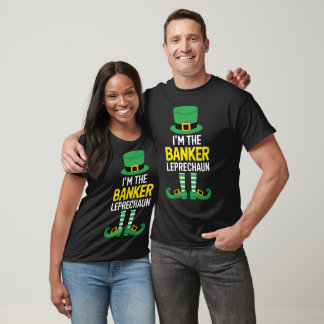 T-shirt Matching Family I'm The Banker Leprechaun St Patri