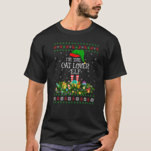T-shirt Matching Family Ugly Je suis The Cat Elf Christmas
