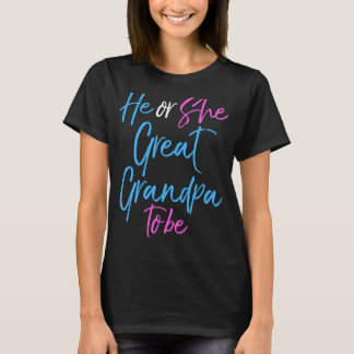 T-shirt Matching Gender Reveal Family He or She Great Gran