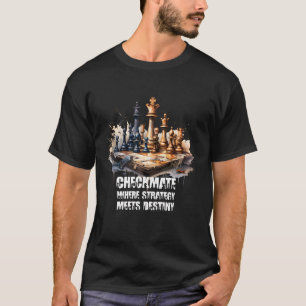 T-shirt maté de contrôle où la stratégie rencontre le dest