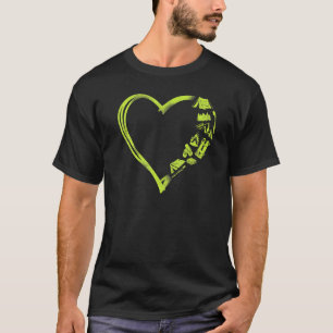 T-shirt Matériel de camping Motorhome Tente cardiaque