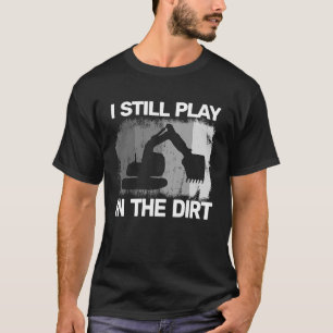 T-shirt matériel de construction gros travaux vintages pou