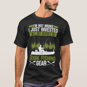 T-shirt Matériel de pêche en kayak Kayak de pêche Pêcheur
