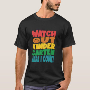 T-shirt Maternelle Attention Me Voici Écolier