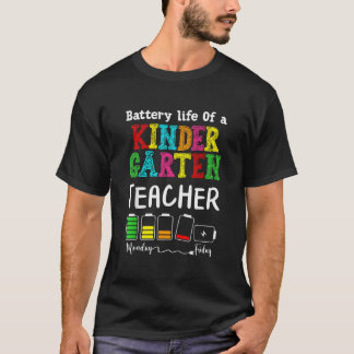 T-shirt Maternelle Batterie de l'enseignant Vie de la mate