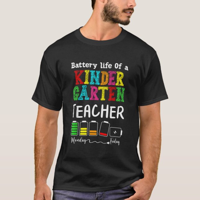 T-shirt Maternelle Batterie de l'enseignant Vie de la mate (Devant)
