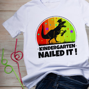 T-shirt Maternelle "C'est réussi!" T-Rex Dino Enfant