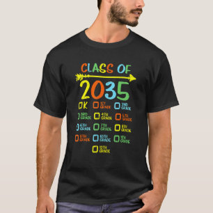T-shirt Maternelle Classe De 2035 Premier Jour De L'École 