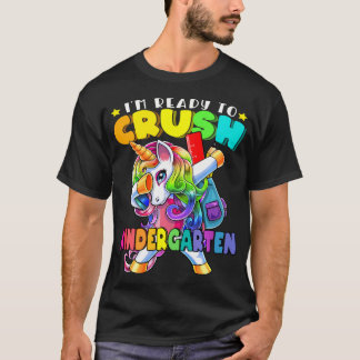 T-shirt Maternelle Crush Licorne Dabbing Retour à l'école