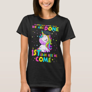 T-shirt Maternelle Graduation Magique Unicorne Pour Filles