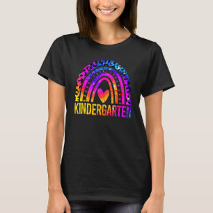 T-shirt Maternelle Joli Arc-en-ciel Tie Dye Professeur Ret