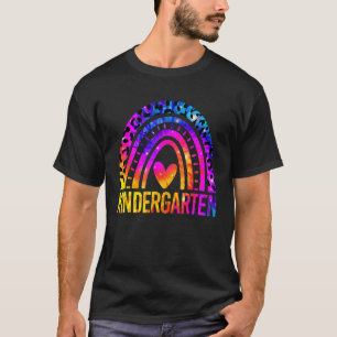 T-shirt Maternelle Joli Arc-en-ciel Tie Dye Professeur Ret