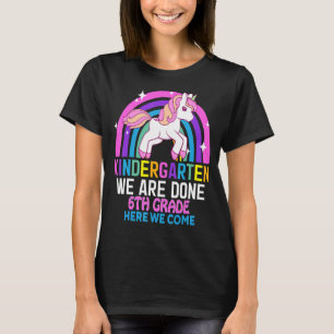 T-shirt Maternelle Nous sommes fait 6e année Unicorn Gradu