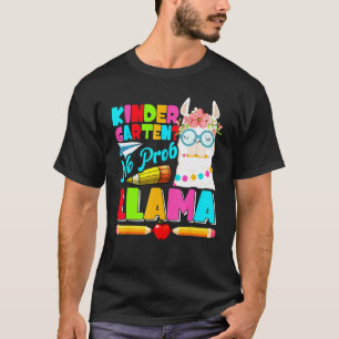 T-shirt Maternelle Pas de problème Lama Premier jour de re