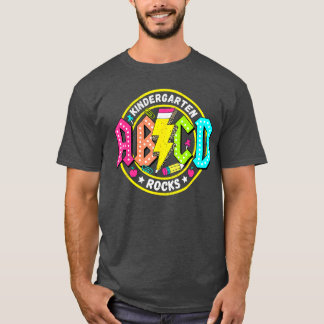 T-shirt Maternelle Rocks ABCD Retour à l'école Drôle Rocke