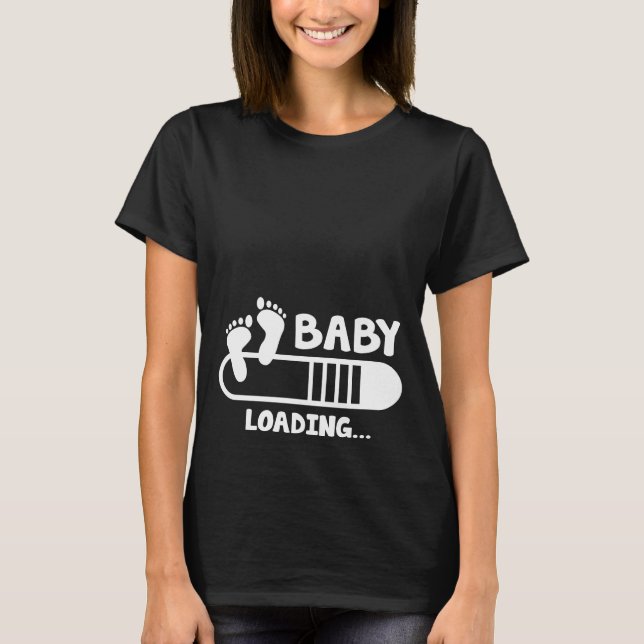 T-shirt Maternité Chargement bébé (Devant)