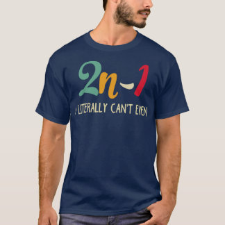 T-shirt Math Algebra Humour 2n1