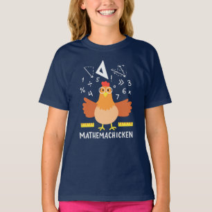 T-shirt Math Chicken Gag Funny Mathemachickicken étudiant