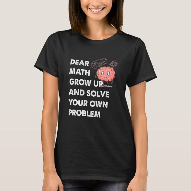T-shirt Math Citation mathique pour filles garçons Ados Ho (Devant)