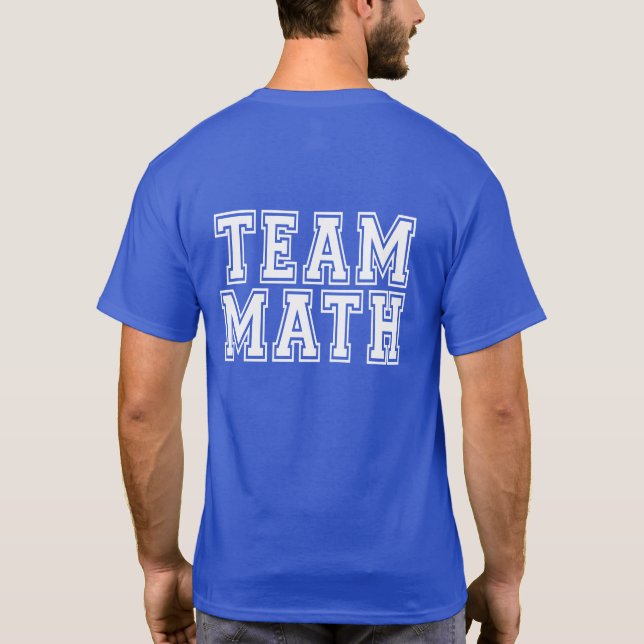 T-shirt Math d'équipe (Dos)