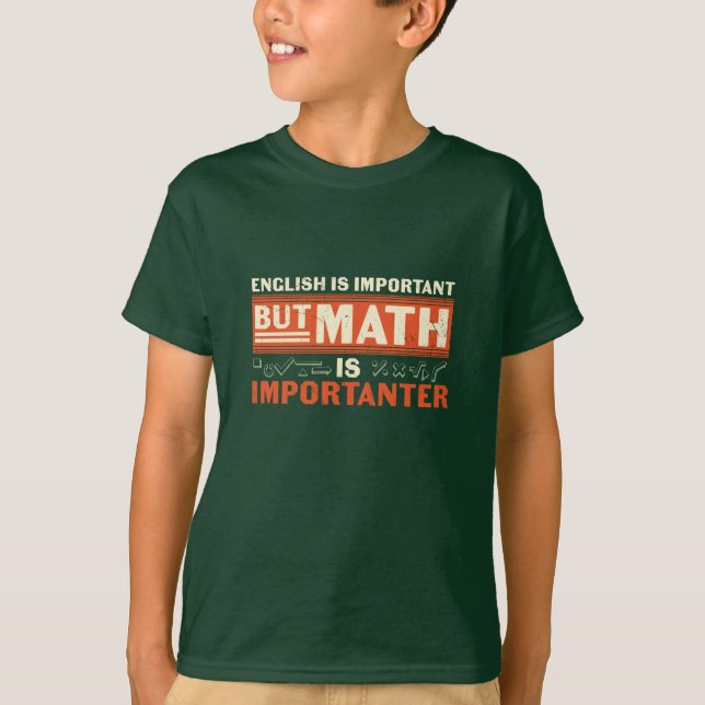 T-shirt Math Enseignant Math Math est important (Devant)