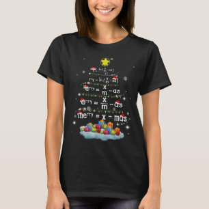 T-shirt Math Enseignant Noël Arbre drôle Noël Math f