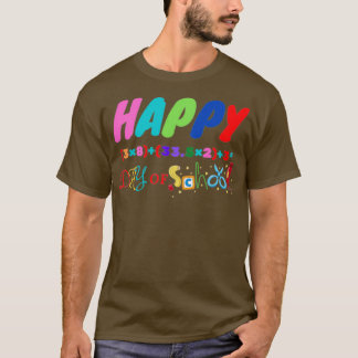 T-shirt Math Formula 100 Jours De L'École Enseignant Garço