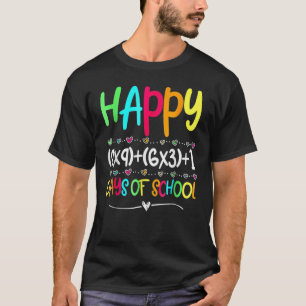 T-shirt Math Formula 100 Jours De L'École Enseignant Garço